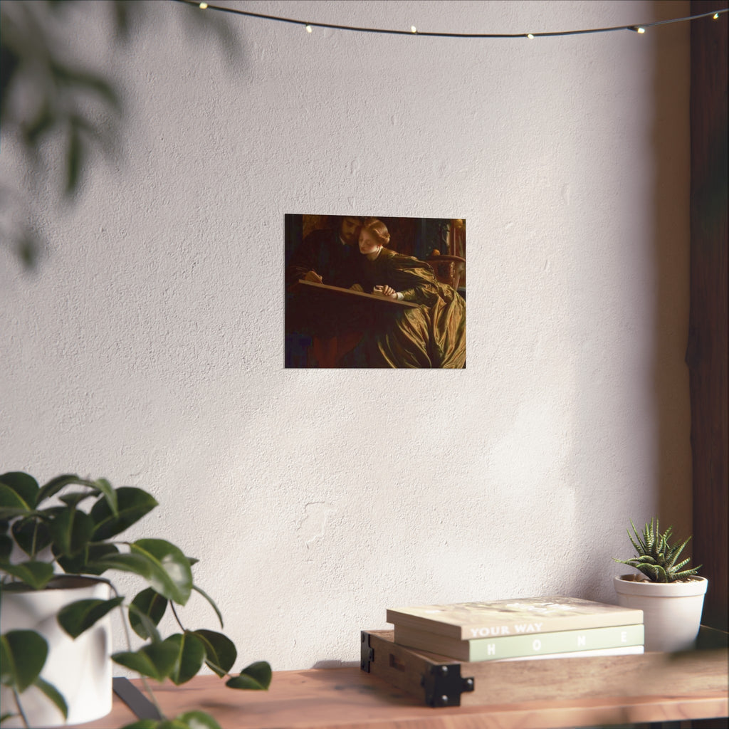 Fine Art Poster — Victorian Lovers Painting Wall Art Print