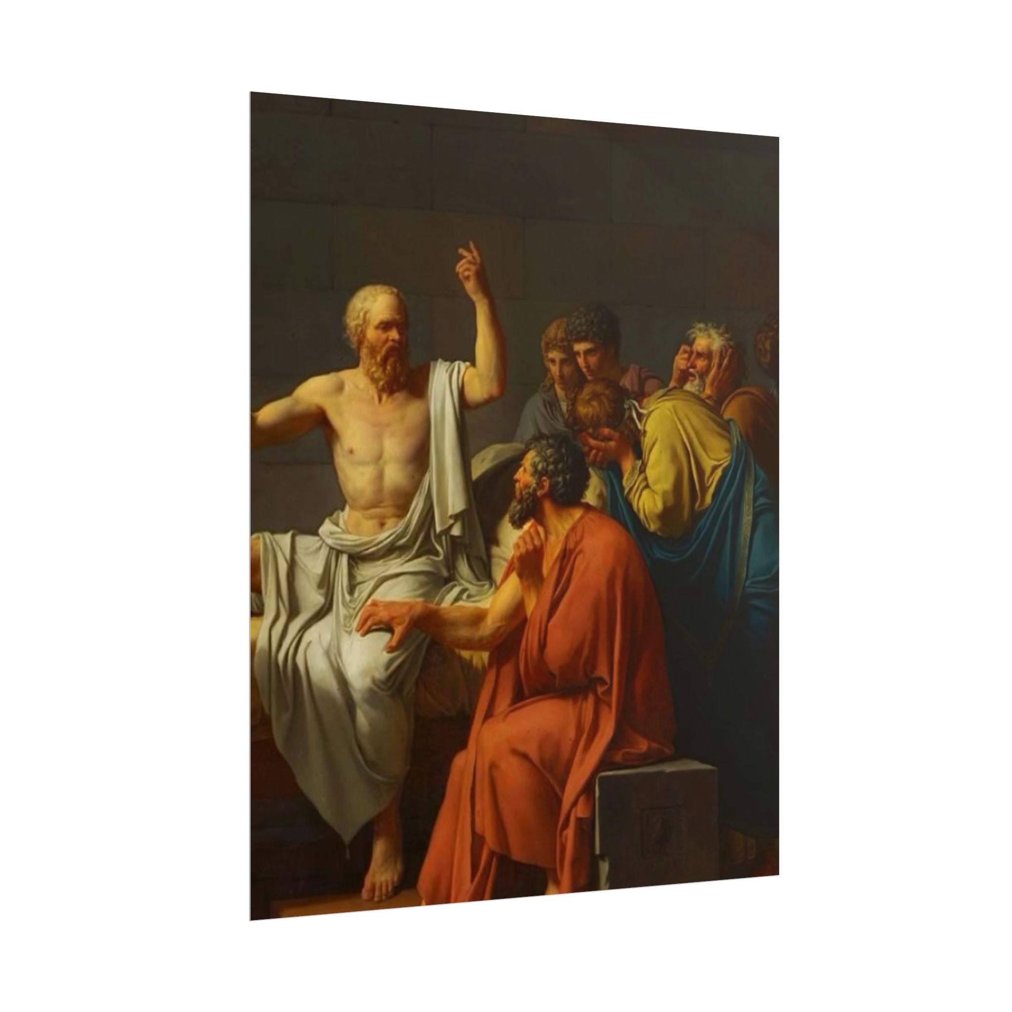 Socratic Debate Classical Art Poster