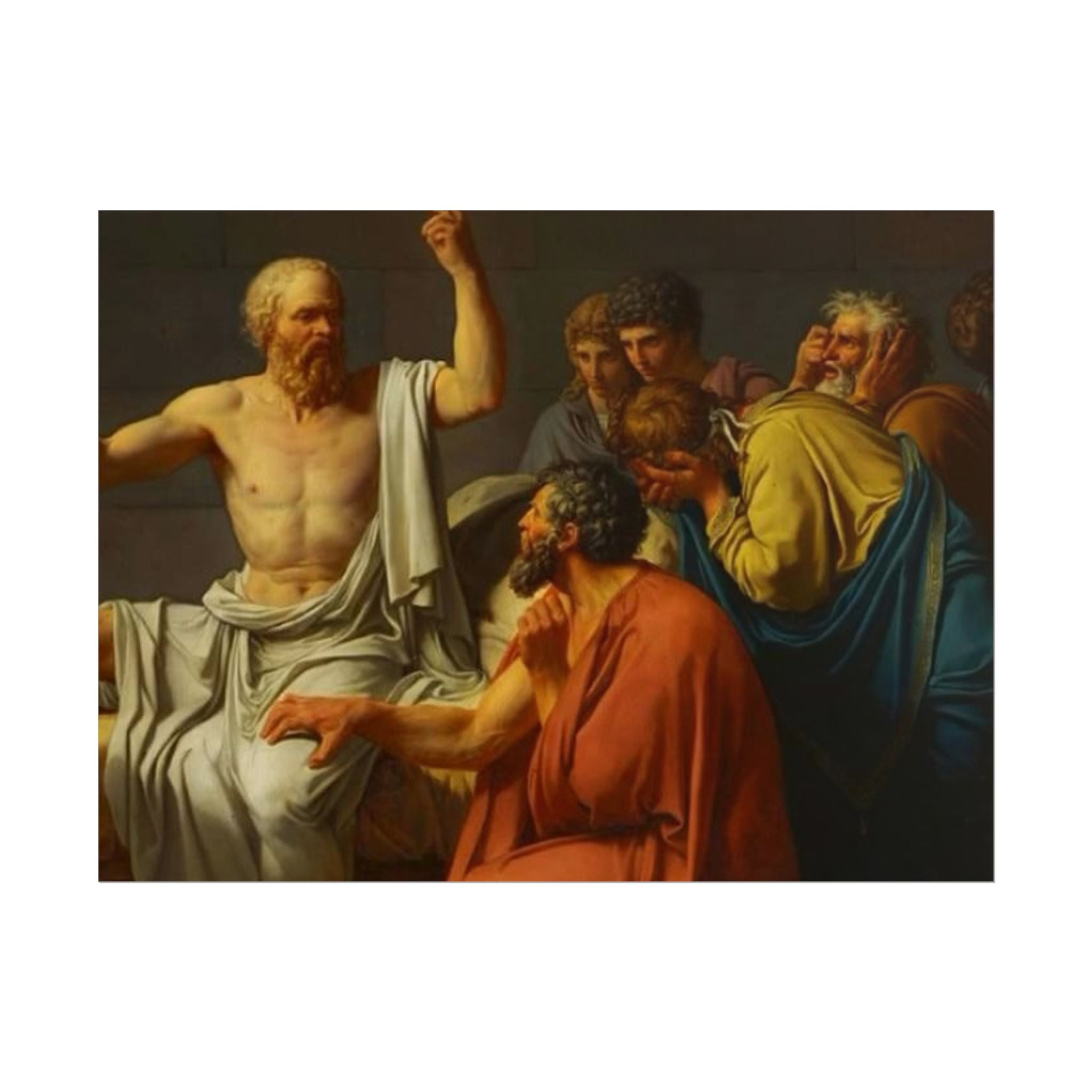 Socratic Debate Classical Art Poster
