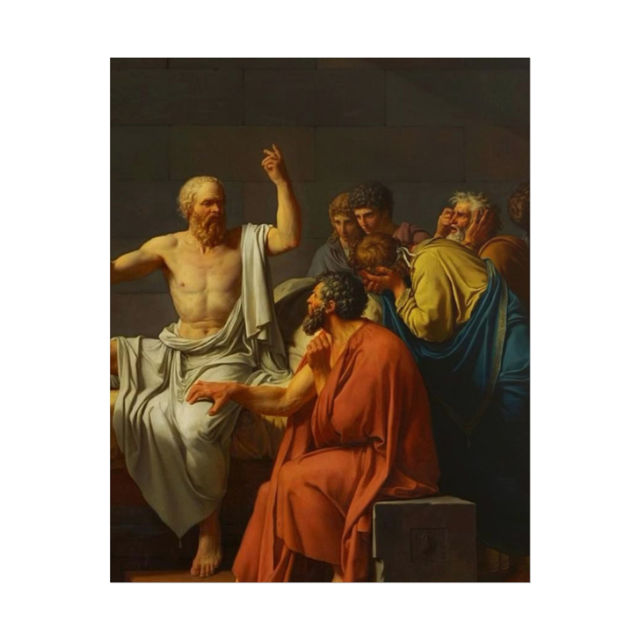 Socratic Debate Classical Art Poster