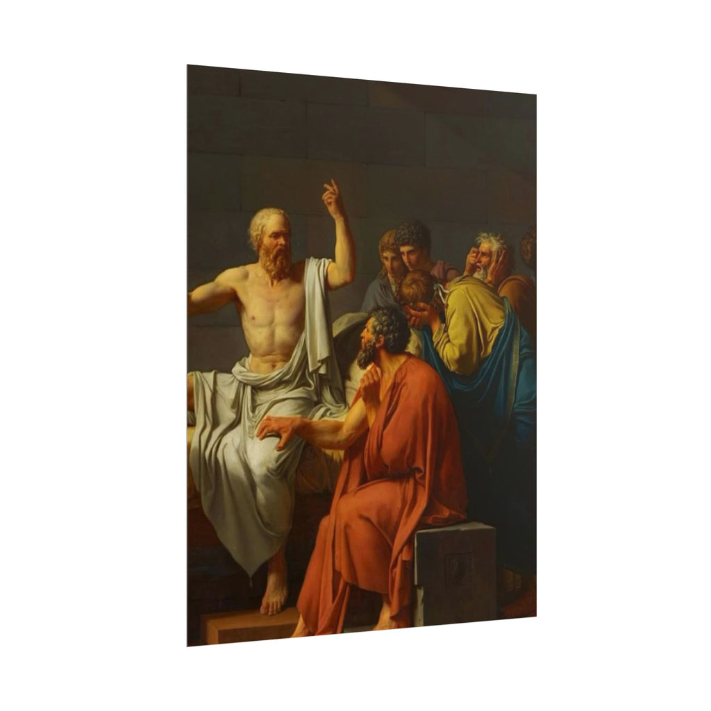 Socratic Debate Classical Art Poster