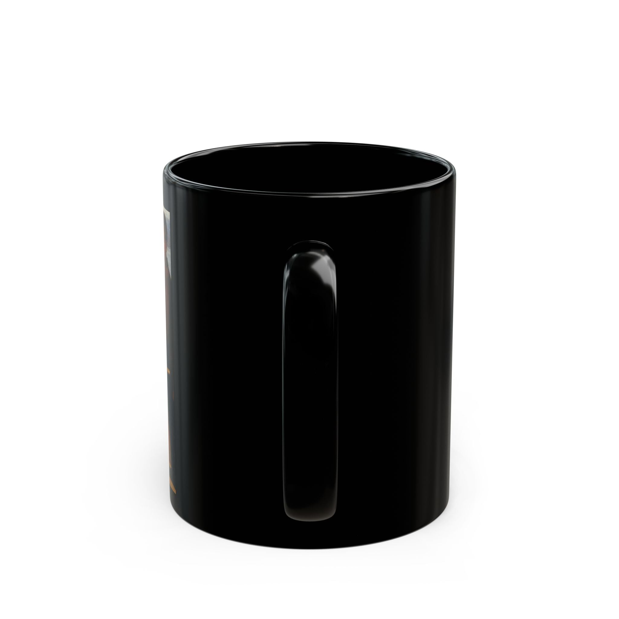 The Wounded Angel mug | Black Ceramic Mug
