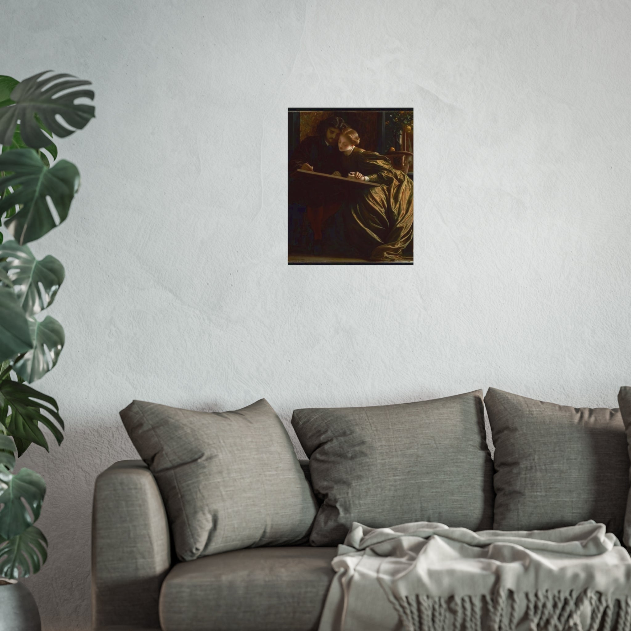 Fine Art Poster — Victorian Lovers Painting Wall Art Print
