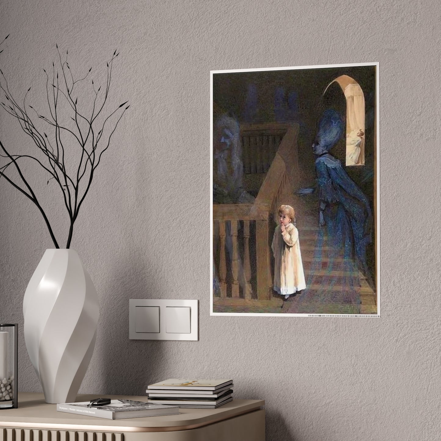 Victorian Ghost Child Poster — Vintage Haunting Art Print
