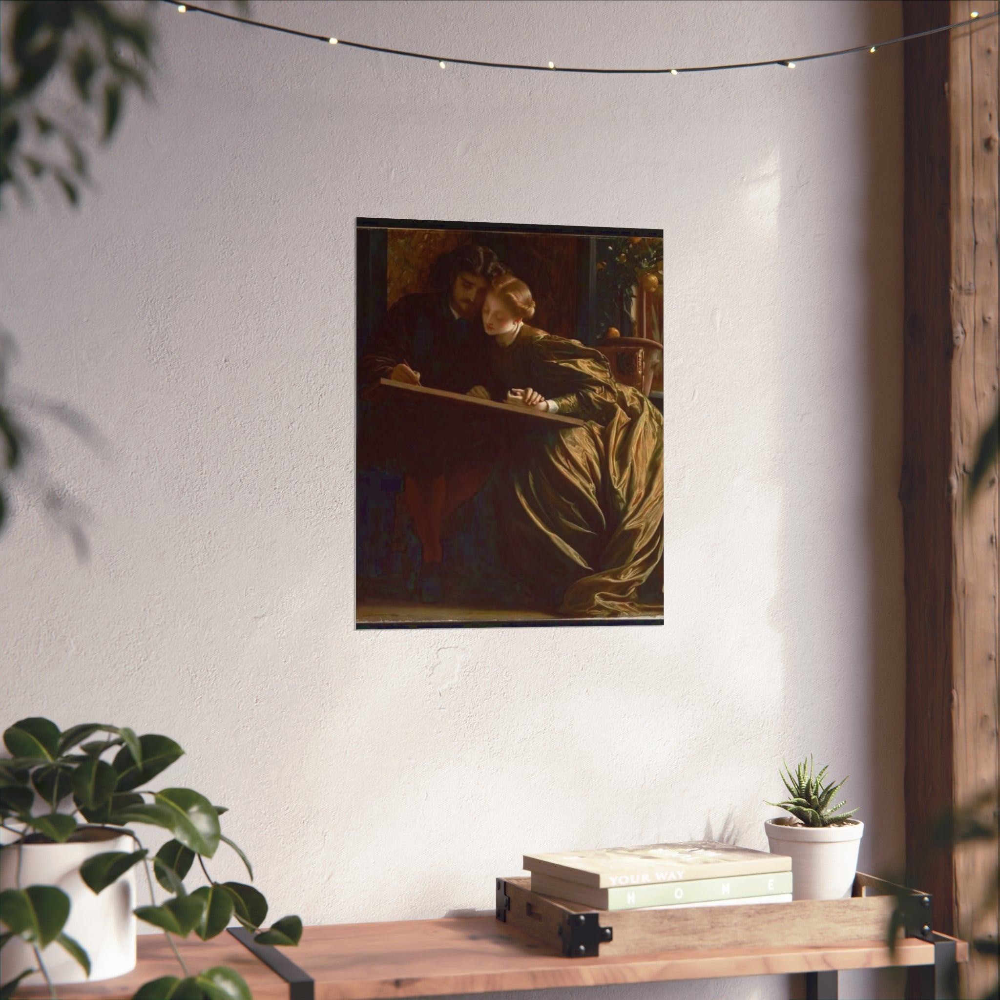 Fine Art Poster — Victorian Lovers Painting Wall Art Print