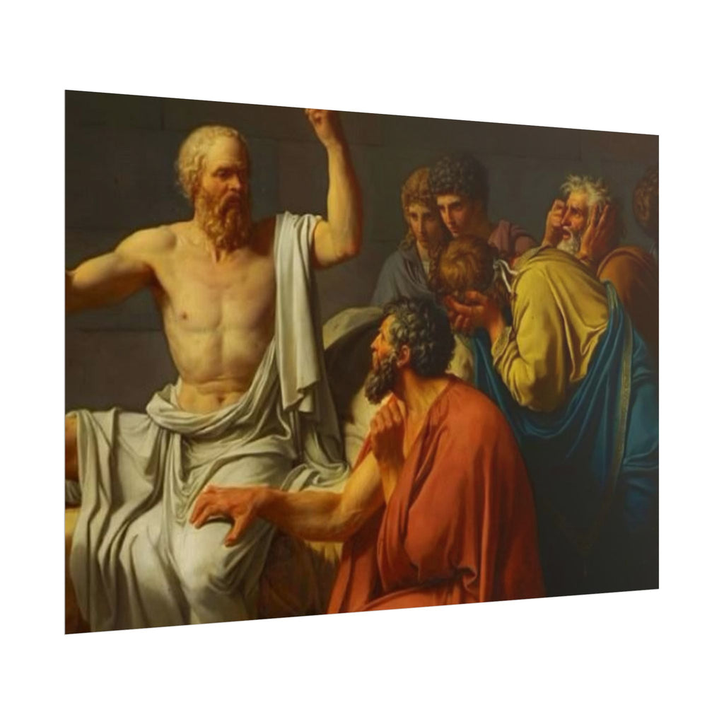 Socratic Debate Classical Art Poster