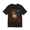 Jesus Portrait T‑Shirt — Crown of Thorns Christian Tee for Faith & Worship