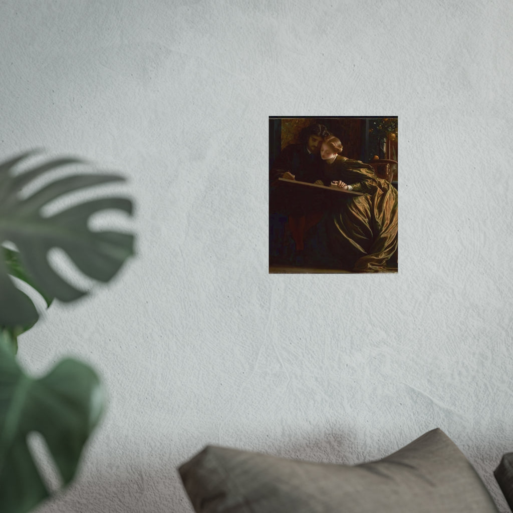 Fine Art Poster — Victorian Lovers Painting Wall Art Print