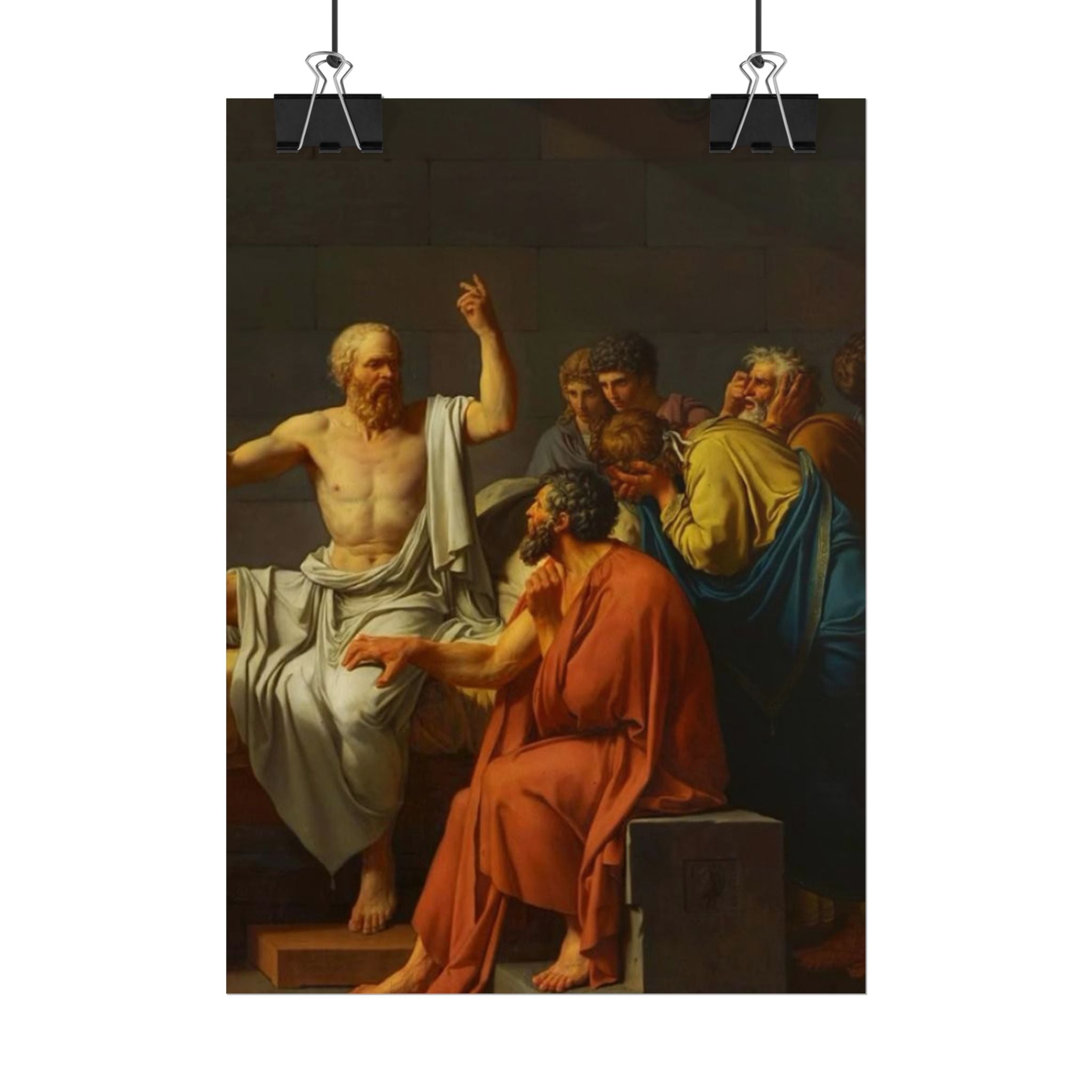 Socratic Debate Classical Art Poster