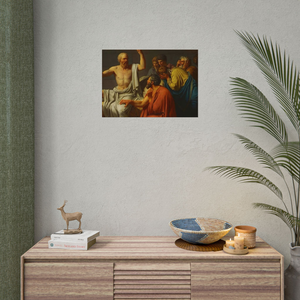 Socratic Debate Classical Art Poster