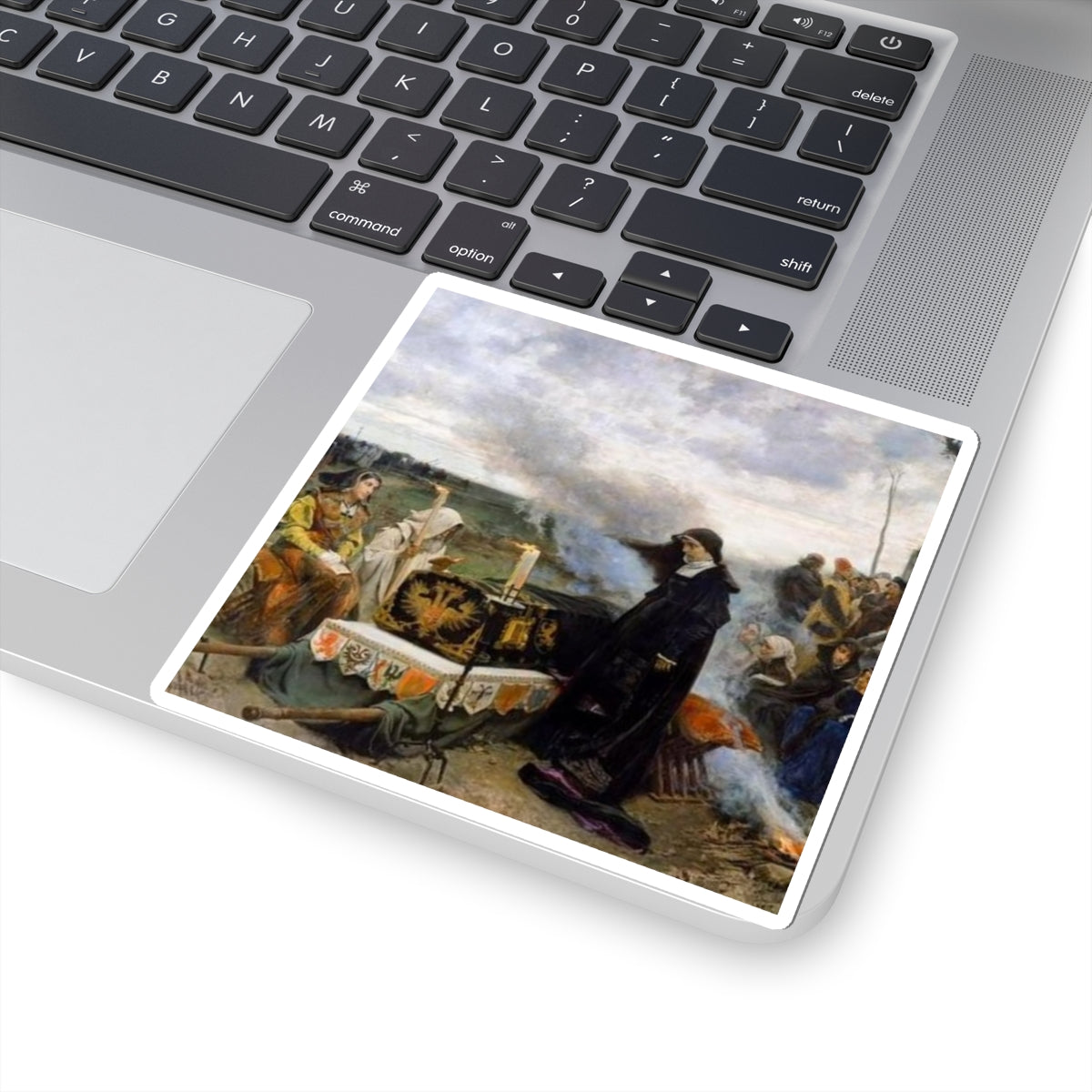 Historical Painting Kiss-Cut Sticker — Religious Ceremony Art Decal