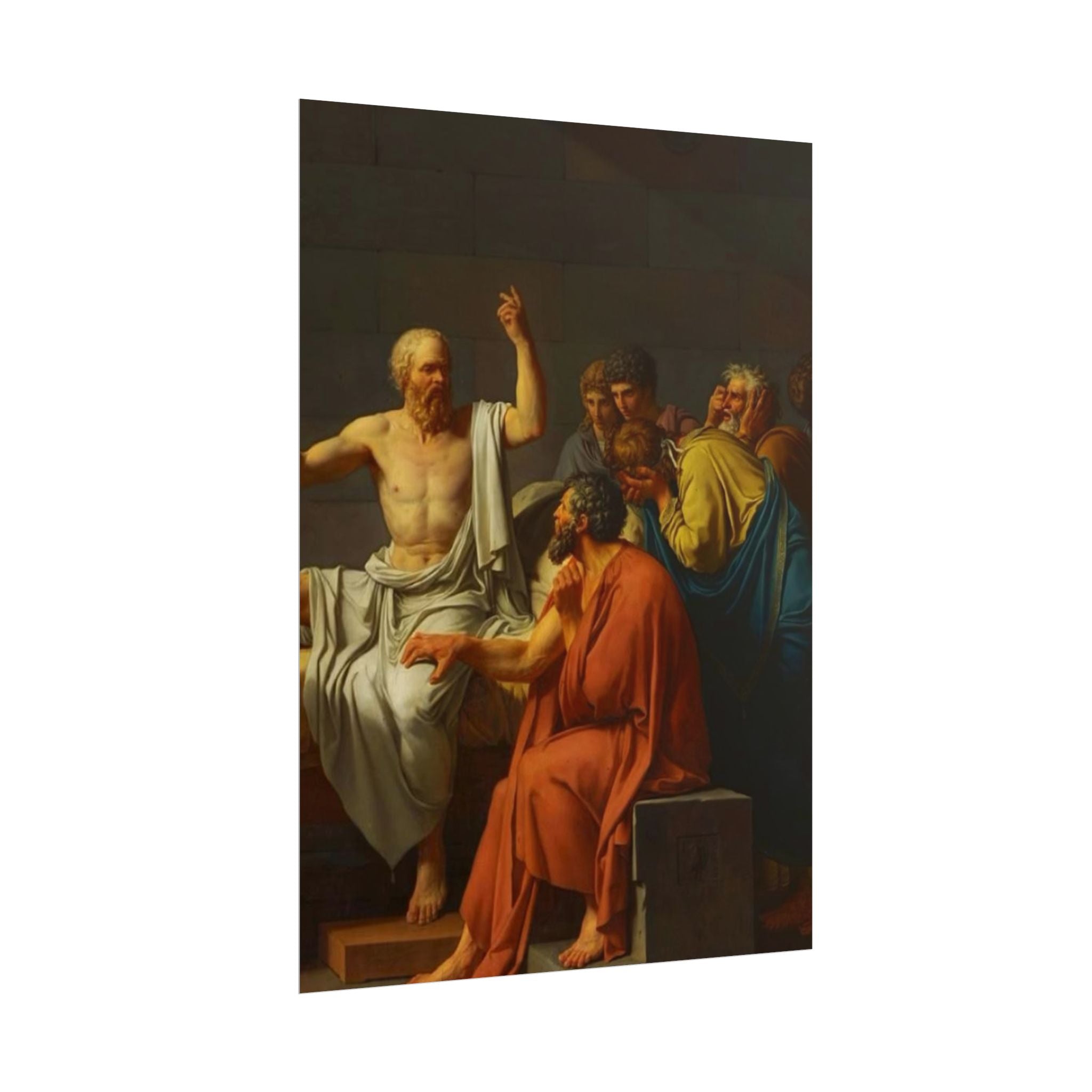 Socratic Debate Classical Art Poster