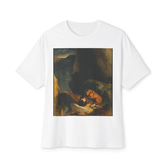 Artistic Vintage Painting Tee — Baroque Landscape Print
