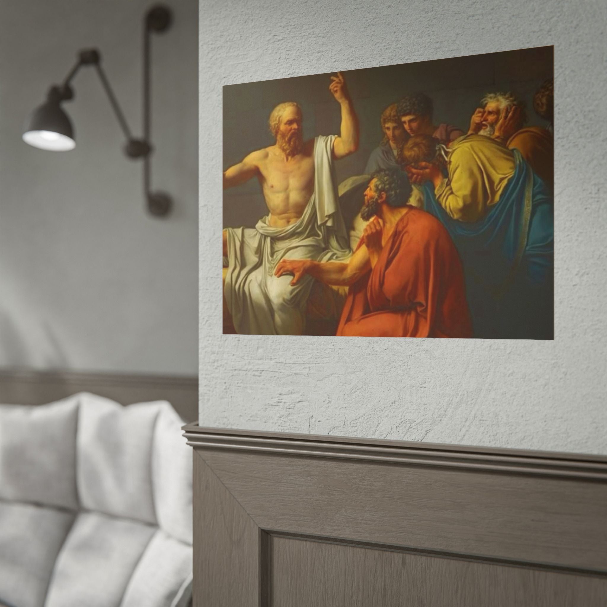 Socratic Debate Classical Art Poster
