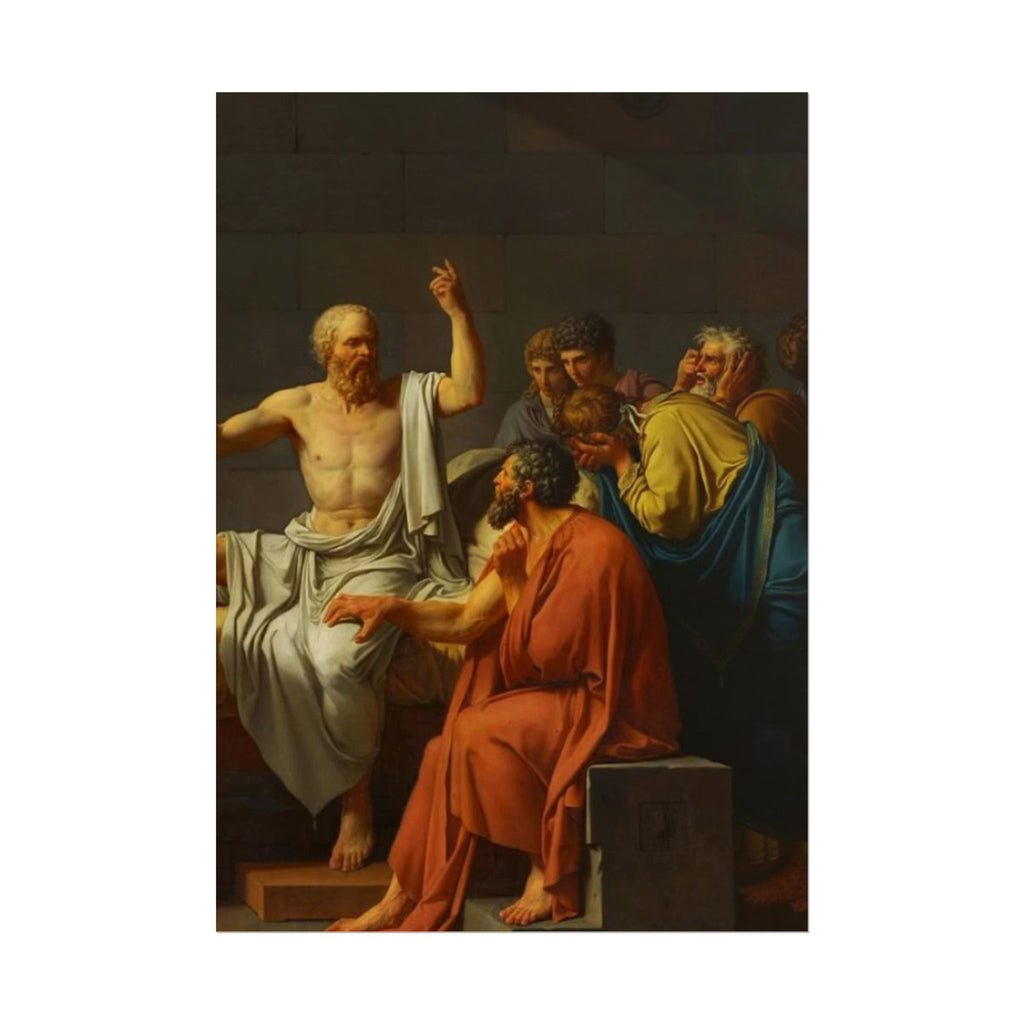Socratic Debate Classical Art Poster