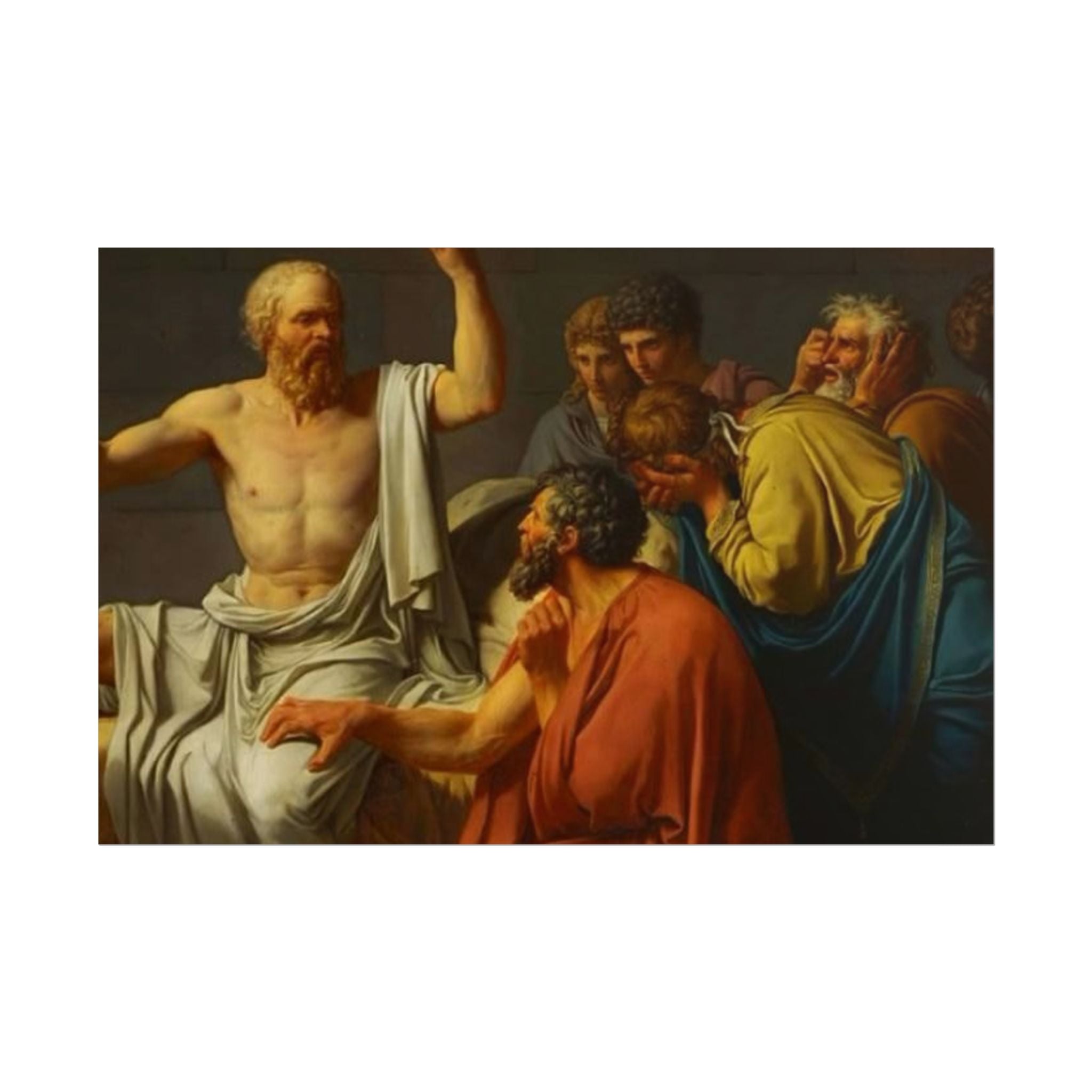 Socratic Debate Classical Art Poster