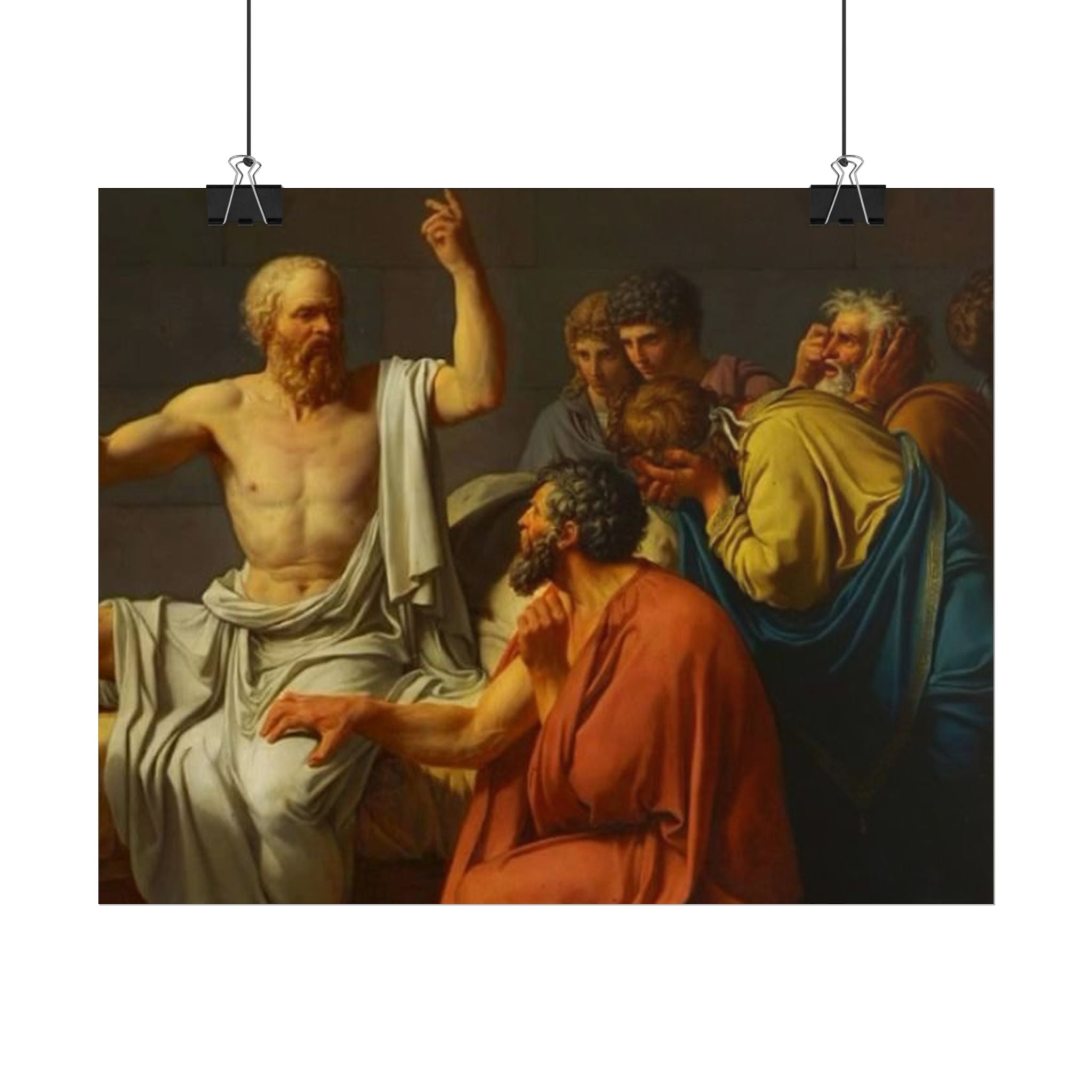 Socratic Debate Classical Art Poster