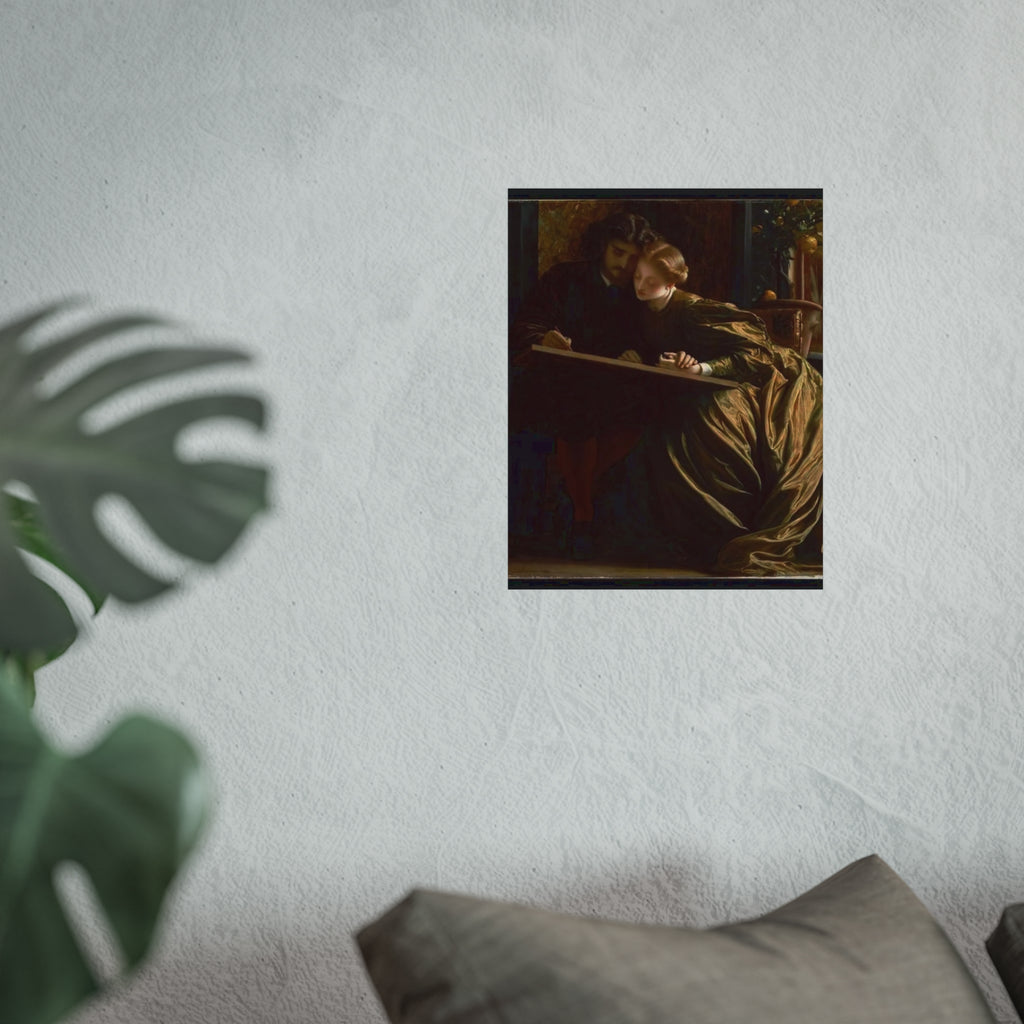 Fine Art Poster — Victorian Lovers Painting Wall Art Print