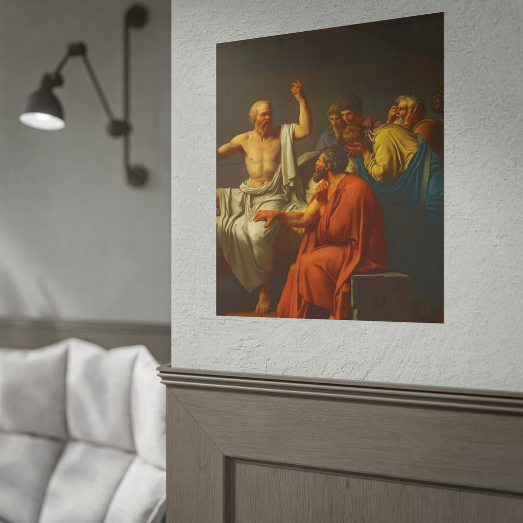Socratic Debate Classical Art Poster