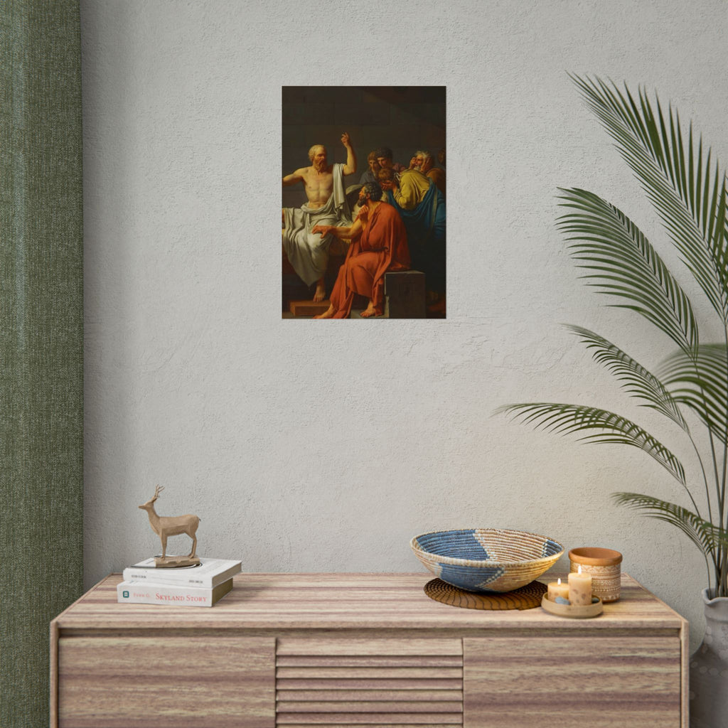 Socratic Debate Classical Art Poster
