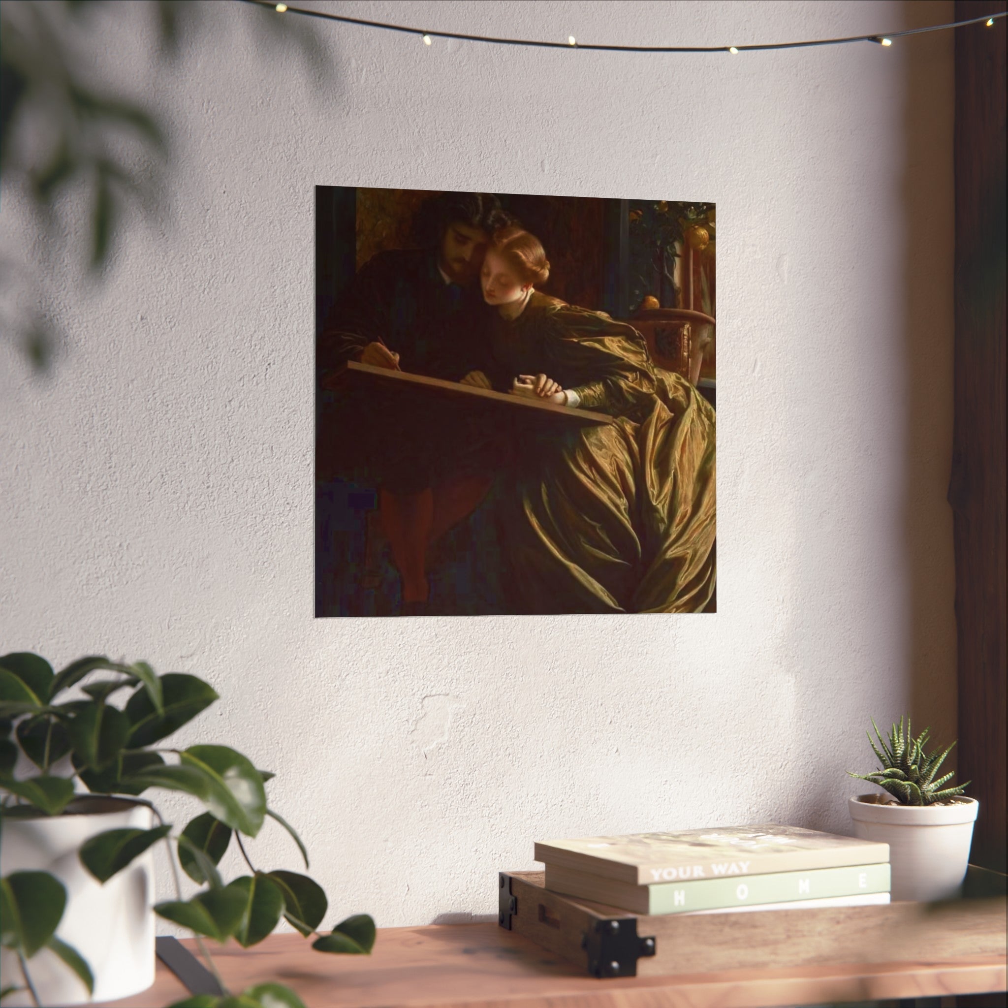 Fine Art Poster — Victorian Lovers Painting Wall Art Print