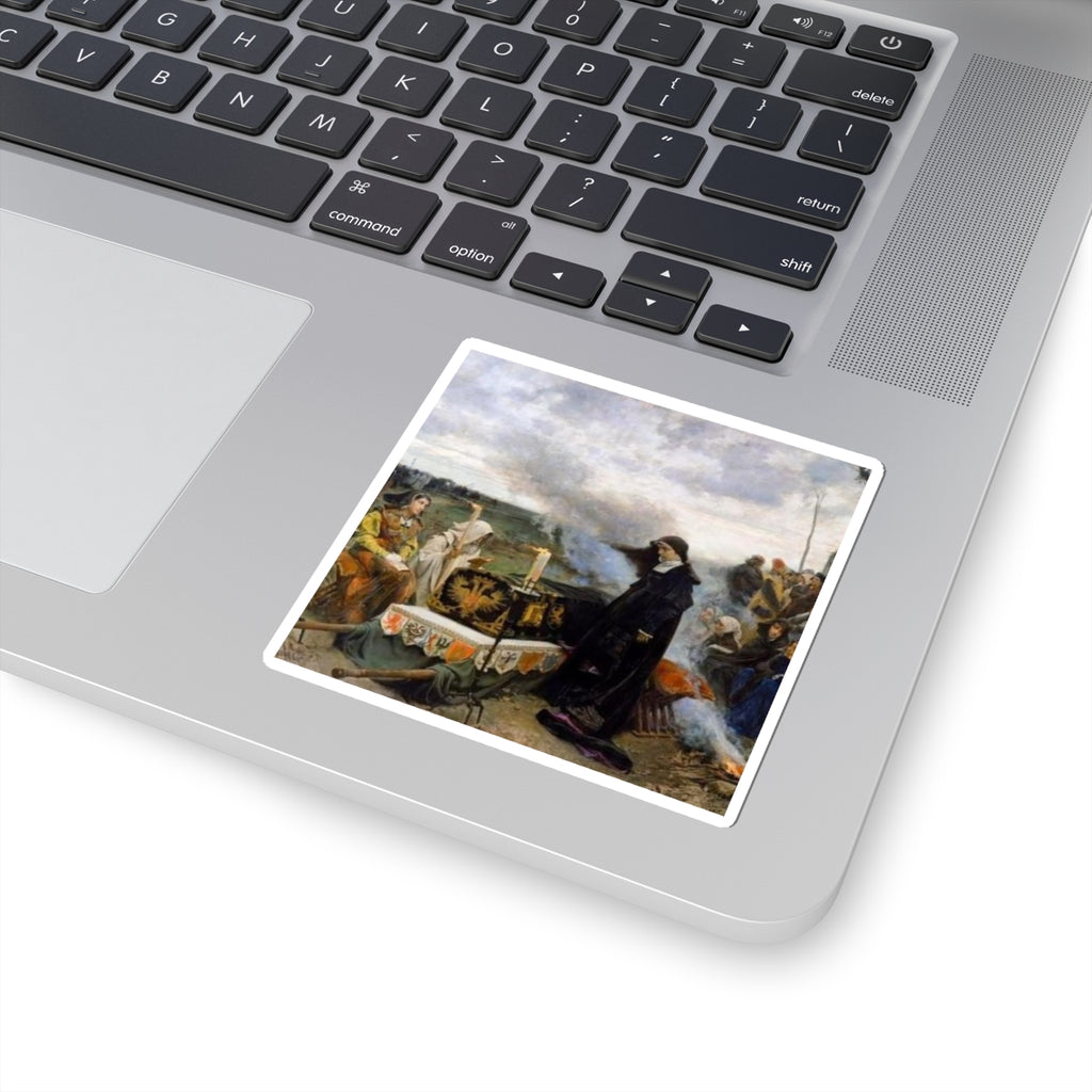 Historical Painting Kiss-Cut Sticker — Religious Ceremony Art Decal