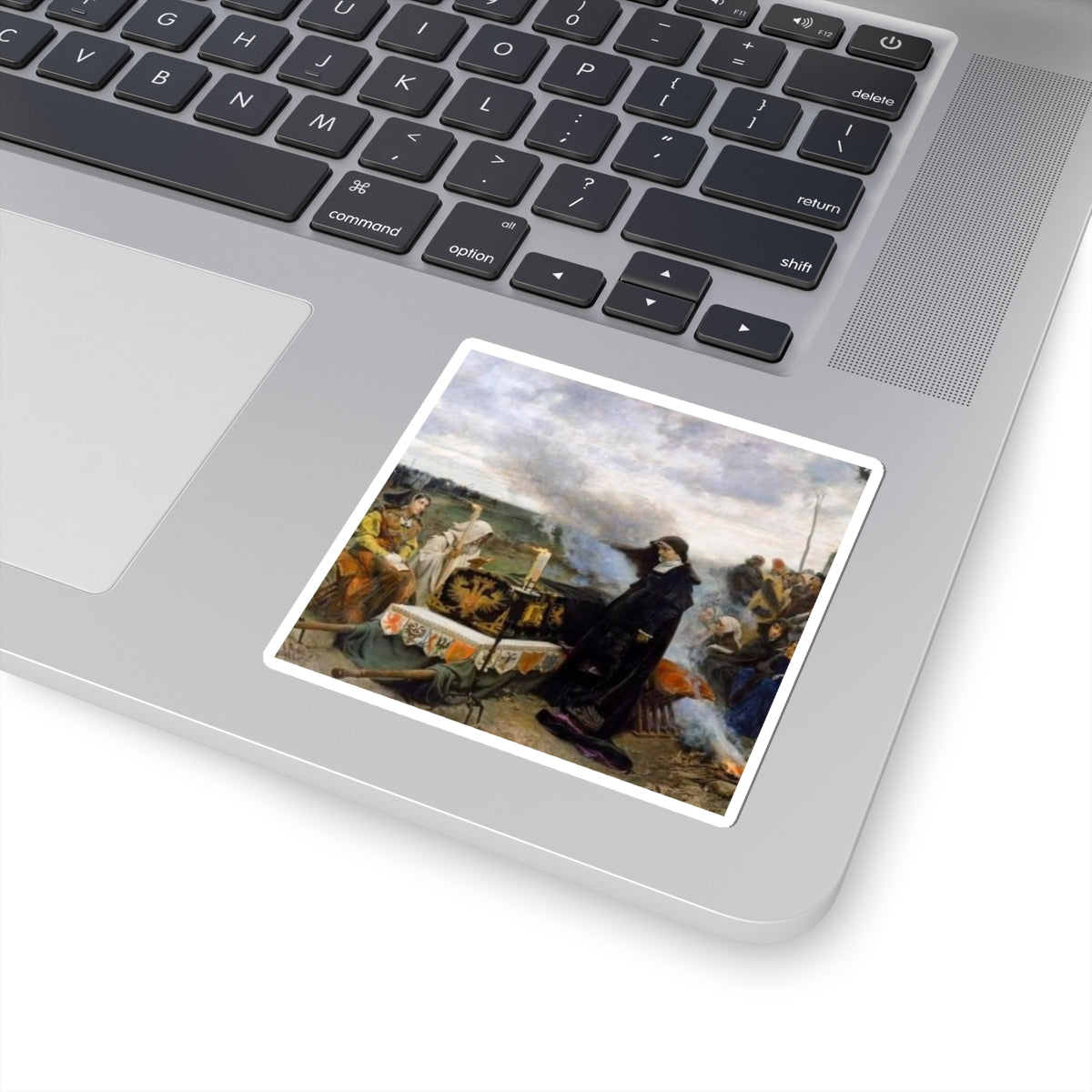 Historical Painting Kiss-Cut Sticker — Religious Ceremony Art Decal
