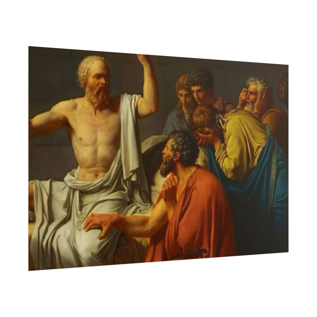 Socratic Debate Classical Art Poster