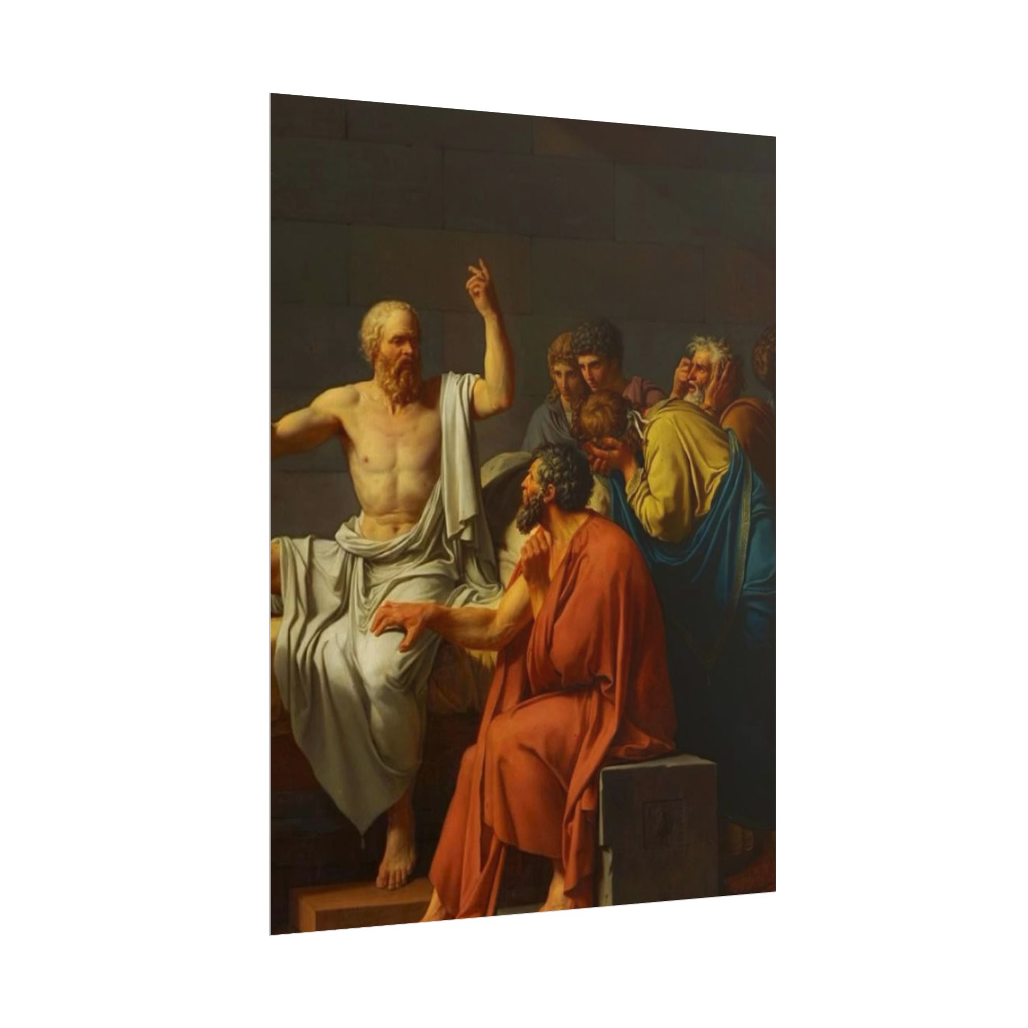 Socratic Debate Classical Art Poster