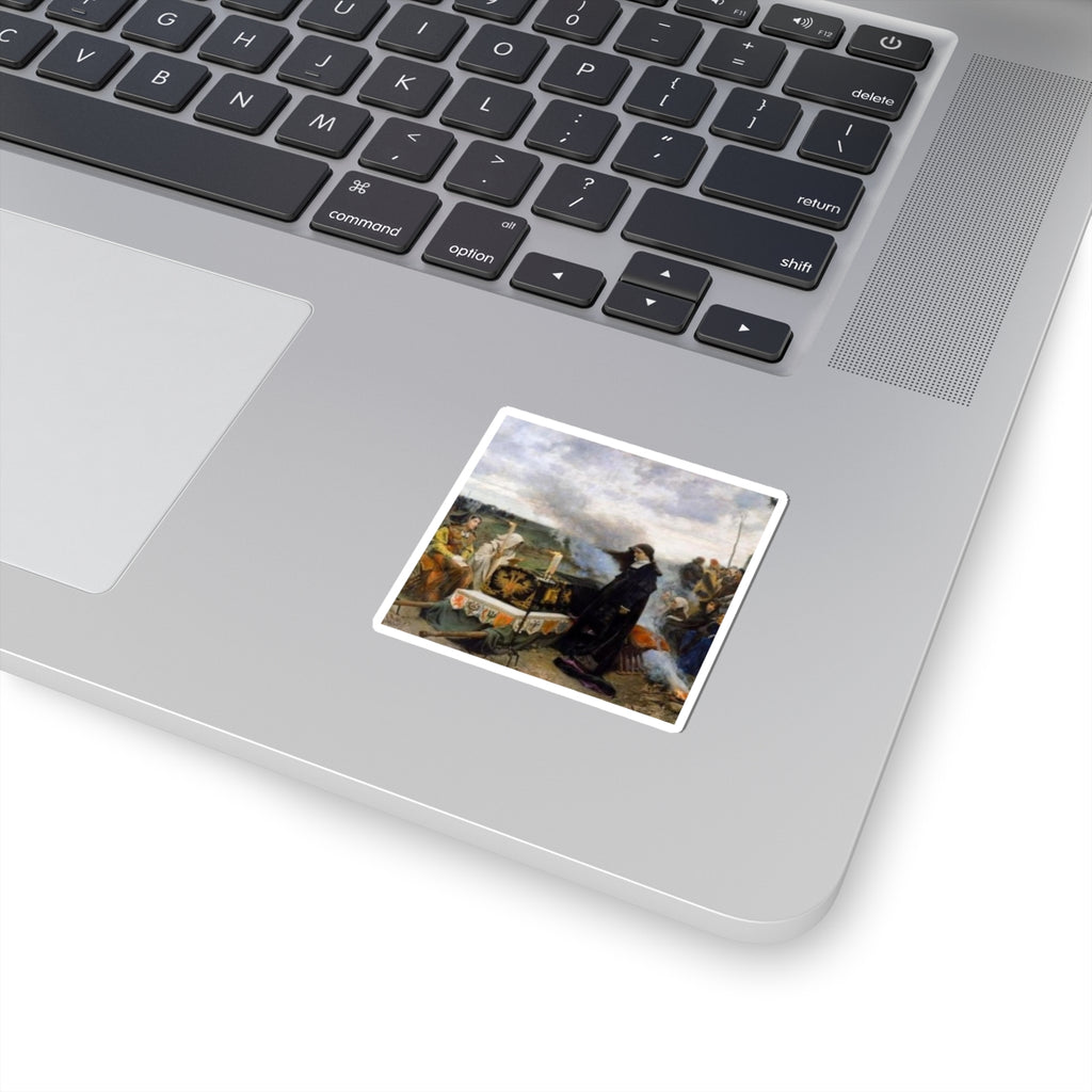 Historical Painting Kiss-Cut Sticker — Religious Ceremony Art Decal